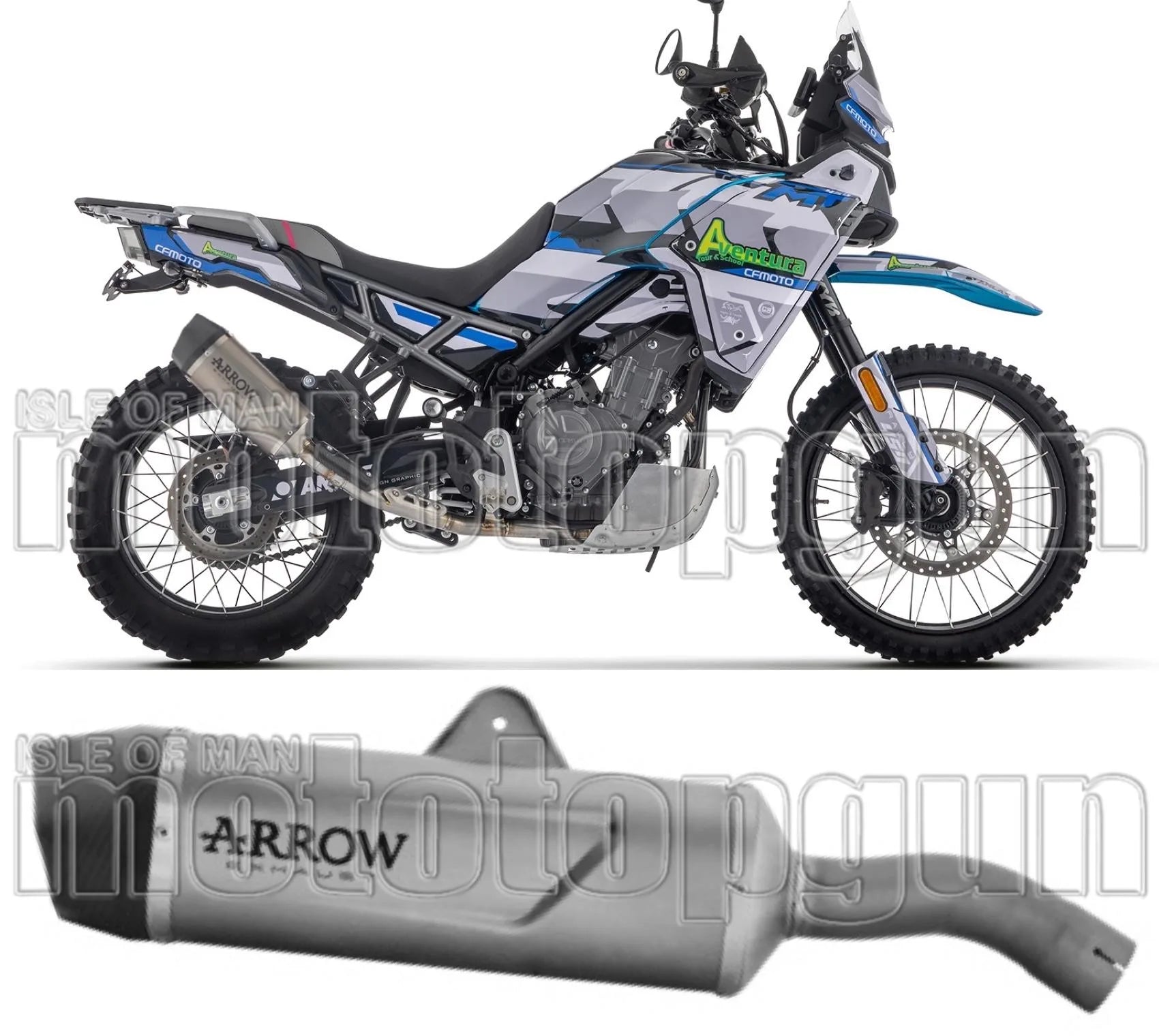 Auspuffendstück Mit Geräuschzulassung Indy-Race Evo Titan Carbon - Arrow Special Parts Kompatibel Mit Cfmoto 450 Mt (2024)