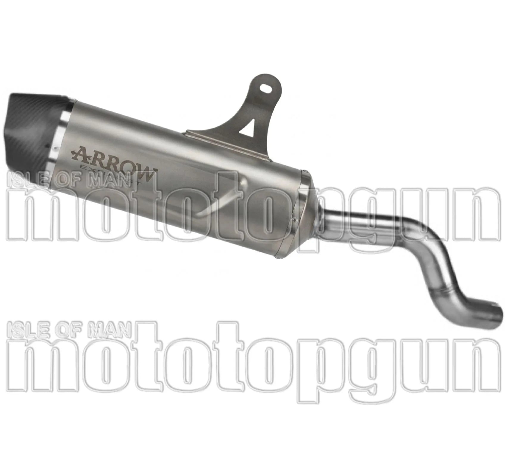 Auspuffendstück Mit Geräuschzulassung Indy-Race Evo Titan Endkappe Carby - Arrow Special Parts Kompatibel Mit Cfmoto 700 Mt Adventure (2025-2026)