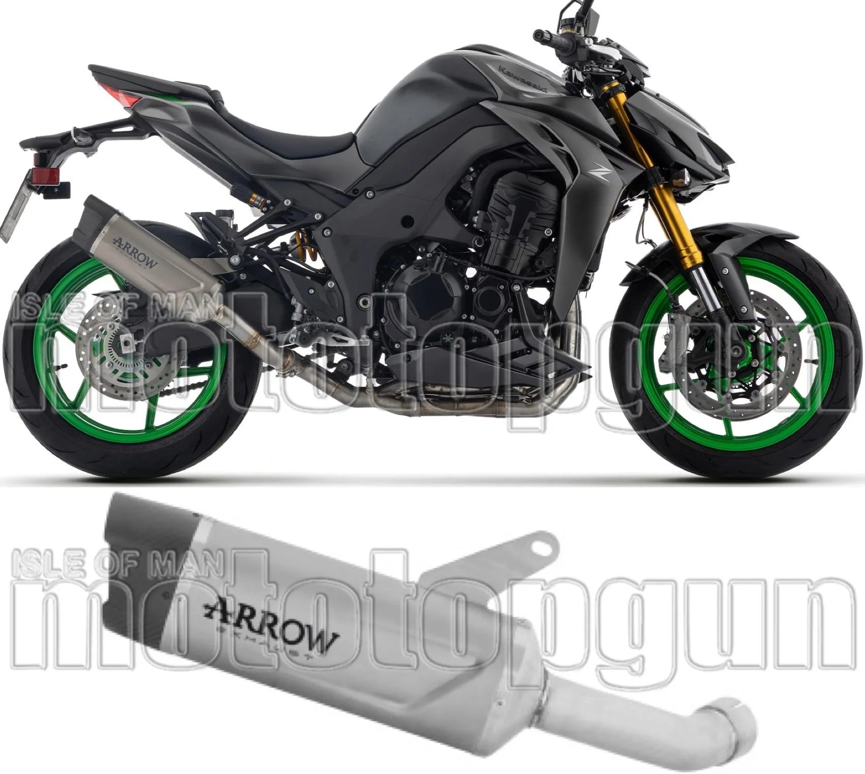 Auspuffendstück Mit Geräuschzulassung Indy-Race Evo Titan Endkappe Carby - Arrow Special Parts Kompatibel Mit Kawasaki Z 1100 Se (2025-2026)