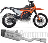 Auspuffendstück Mit Geräuschzulassung Indy-Race Evo Titan Endkappe Carby - Arrow Special Parts Kompatibel Mit Ktm 125 Smc-R (2025-2026)