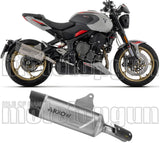 Exhaust Tip With Noise Certification Indy-Race Evo Titanium Carby End Cap - Arrow Special Parts Compatible With Triumph Trident 800 (2026)