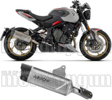 Auspuffendstück Mit Geräuschzulassung Indy-Race Evo Titan Endkappe Carby - Arrow Special Parts Kompatibel Mit Triumph Trident 800 (2026)
