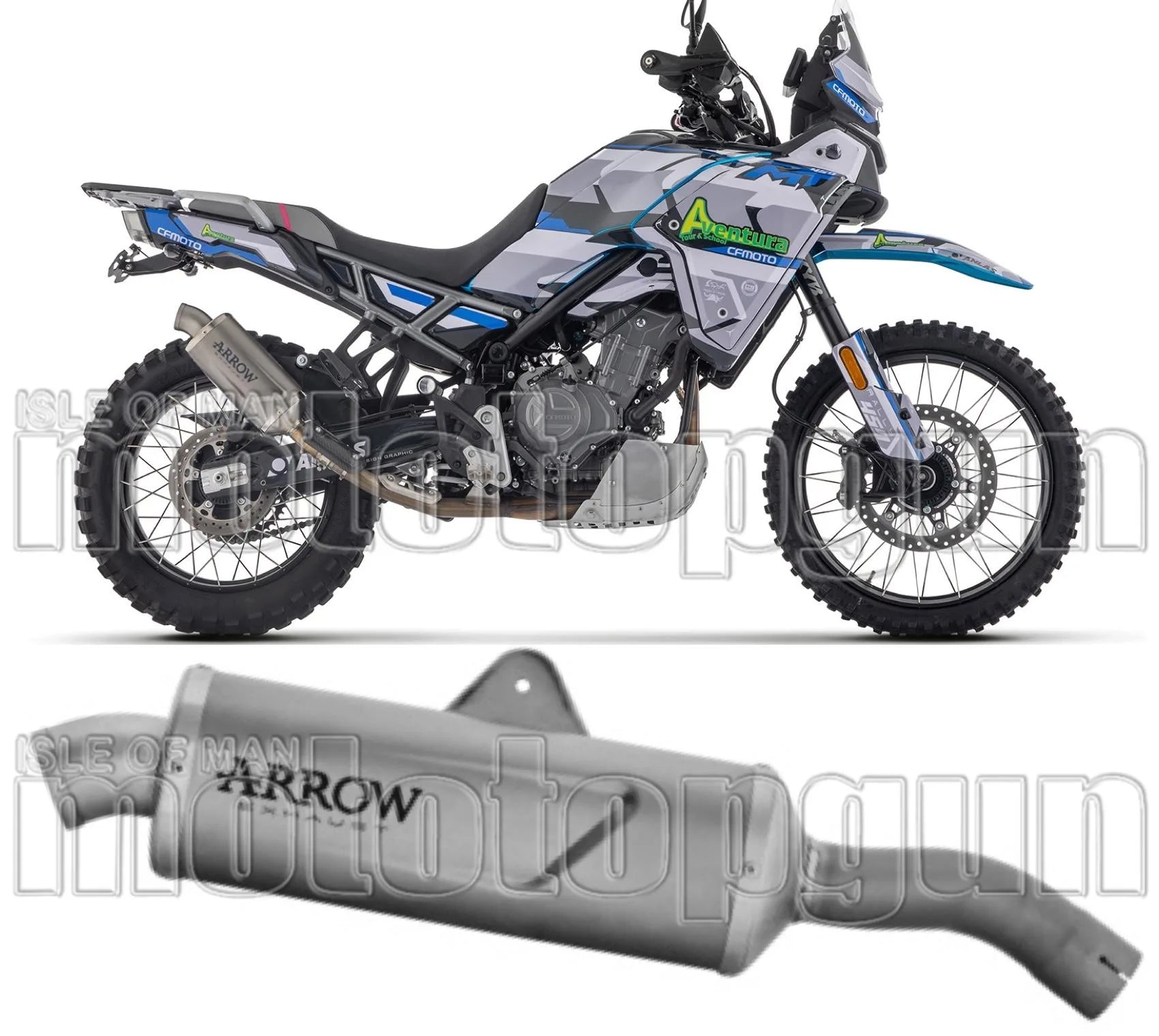 Auspuffendstück Mit Geräuschzulassung Indy-Race Evo Titan - Arrow Special Parts Kompatibel Mit Cfmoto 450 Mt (2024)