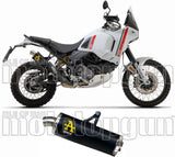 Auspuffendstück Mit Geräuschzulassung Indy-Race Aluminium Schwarz Edelstahl - Arrow Special Parts Kompatibel Mit Ducati Desert-X 950 (2022-2025)