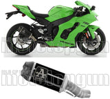 Auspuffendstück Ohne Katalysator Und Mit Geräuschzulassung Indy-Race Aluminium Schwarz Carbon - Arrow Special Parts Kompatibel Mit Kawasaki Zx-10R (2021-2024)
