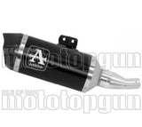 Exhaust Tip With Noise Certification Indy-Race Black Aluminium Carbon - Arrow Special Parts Compatible With Ktm 125 Duke (2021-2023)