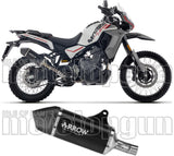 Auspuffendstück Mit Geräuschzulassung Indy-Race Aluminium Schwarz Endkappe Carby - Arrow Special Parts Kompatibel Mit Moto Morini Allthrike 450 (2025-2026)