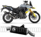 Auspuffendstück Mit Geräuschzulassung Indy-Race Aluminium Schwarz Edelstahl - Arrow Special Parts Kompatibel Mit Suzuki V-Strom 800 De (2023-2024)