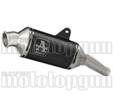 Auspuffendstück Mit Geräuschzulassung Indy-Race Aluminium Schwarz Edelstahl - Arrow Special Parts Kompatibel Mit Moto Morini X-Cape 650 (2022-2025)