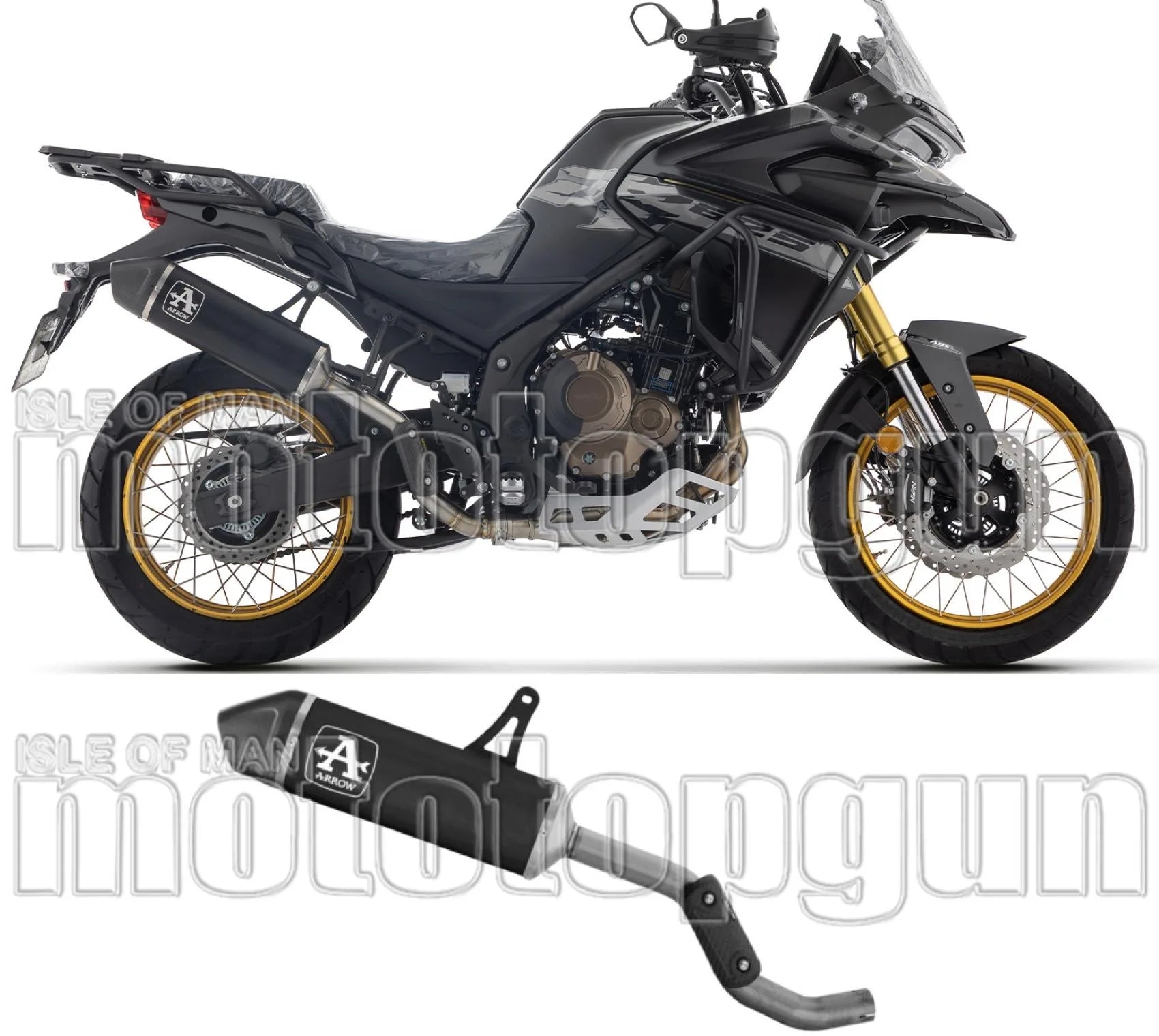 Auspuffendstück Mit Geräuschzulassung Indy-Race Aluminium Schwarz Endkappe Carby - Arrow Special Parts Kompatibel Mit Voge Valico 625 Dsx (2025-2026)