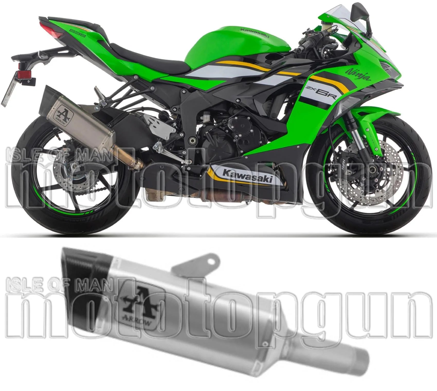 Auspuffendstück Mit Geräuschzulassung Pista Titan Carbon - Arrow Special Parts Kompatibel Mit Kawasaki Zx 6R 636 (2024-2026)