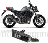 Auspuffendstück Mit Geräuschzulassung Pista Aluminium Schwarz Endkappe Edelstahl - Arrow Special Parts Kompatibel Mit Honda Cb 750 Hornet (2023-2024)