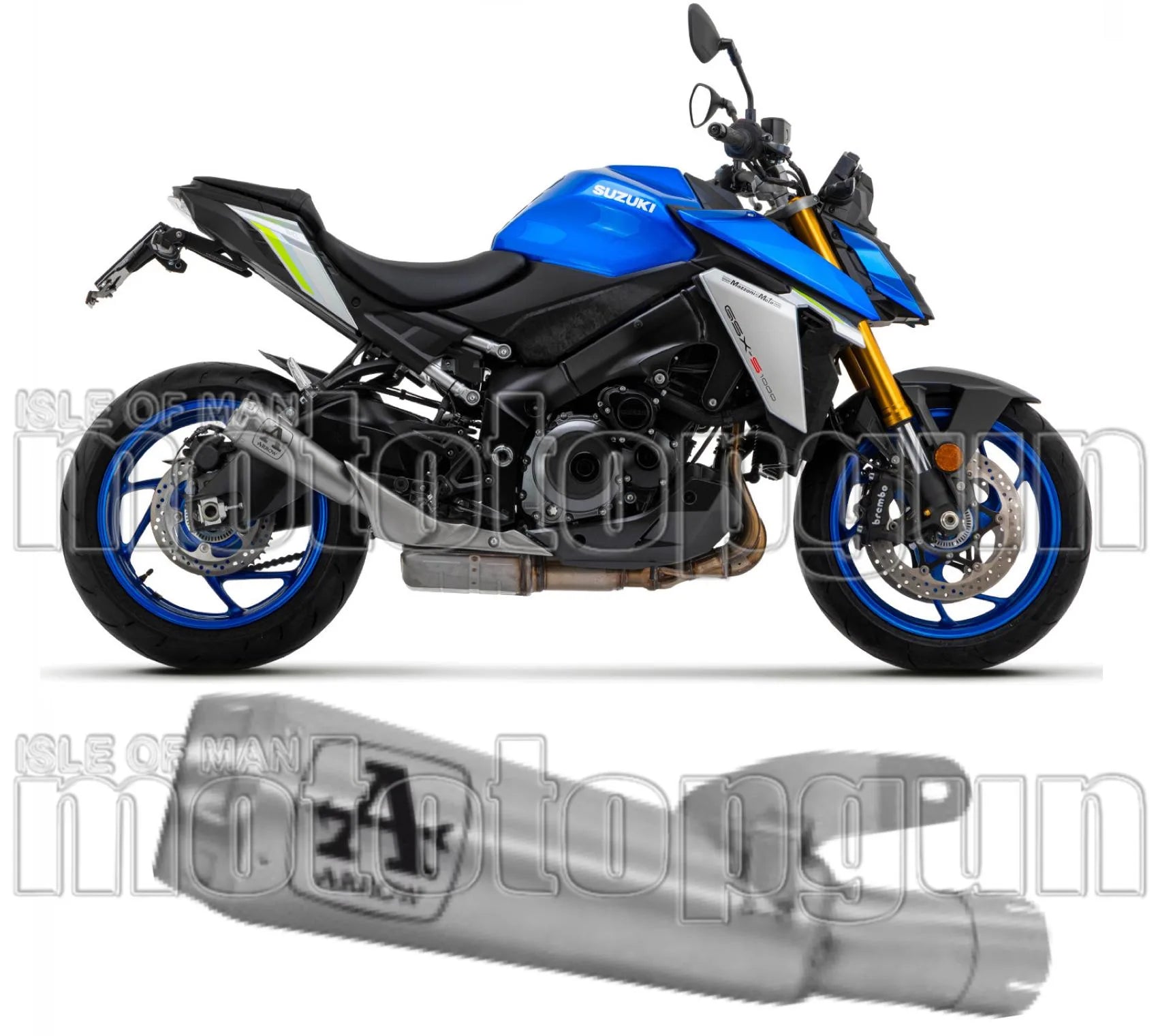 Auspuffendstück Mit Geräuschzulassung Pro-Race Nichrom Edelstahl - Arrow Special Parts Kompatibel Mit Suzuki Gsx-S 1000 (2021-2024)