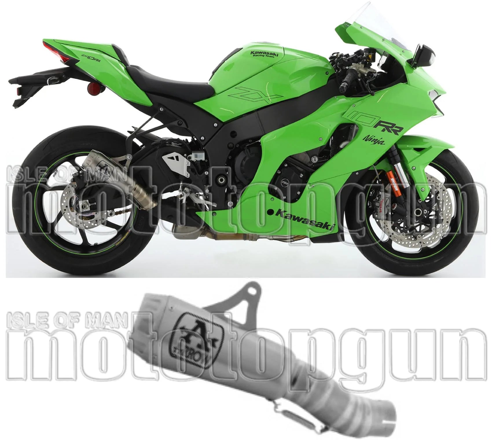 Auspuffendstück Mit Geräuschzulassung Pro-Race Aluminium Edelstahl - Arrow Special Parts Kompatibel Mit Kawasaki Zx 10Rr (2021-2024)