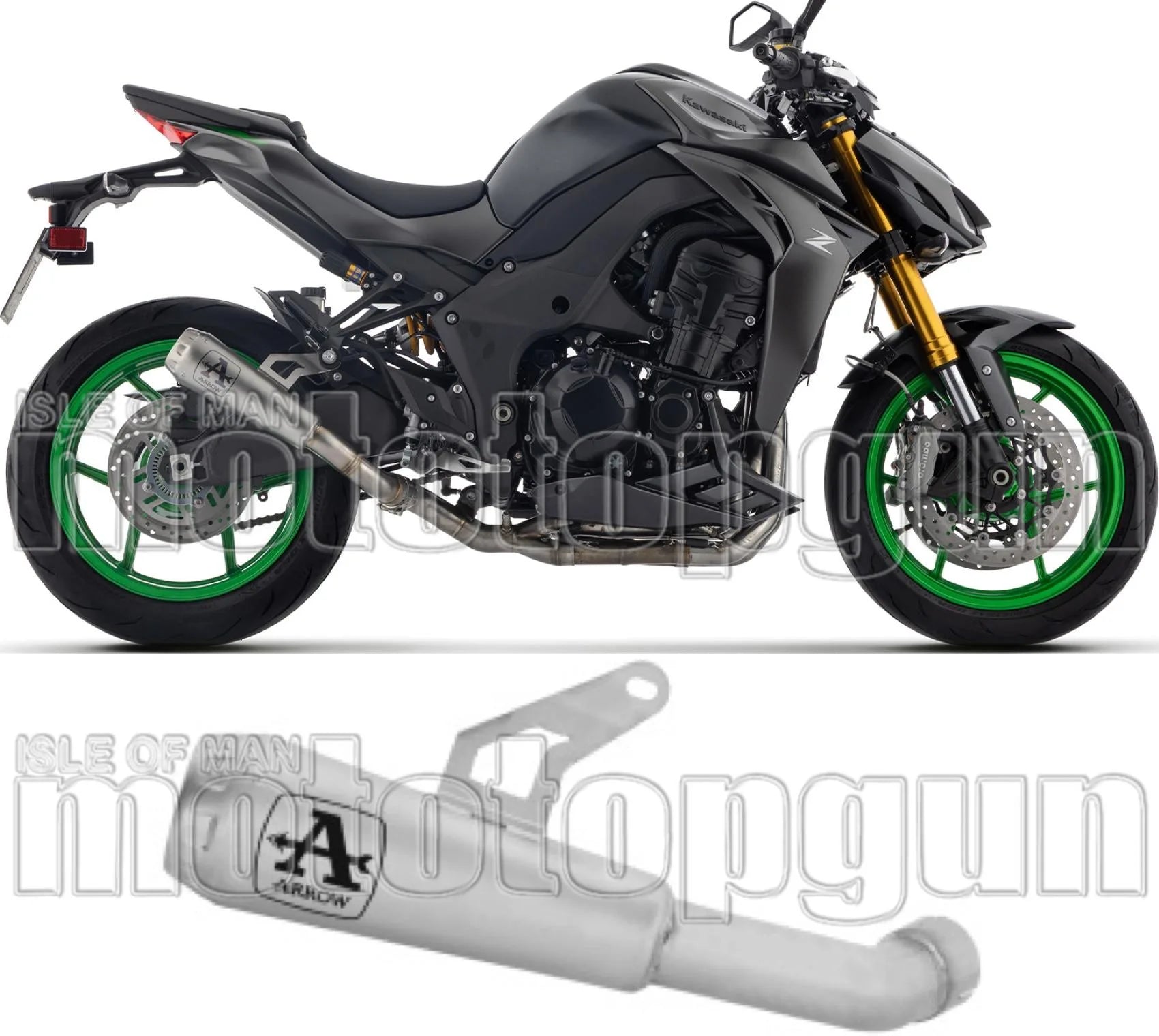 Auspuffendstück Mit Geräuschzulassung Pro-Race Nichrom Endkappe Edelstahl - Arrow Special Parts Kompatibel Mit Kawasaki Z 1100 Se (2025-2026)