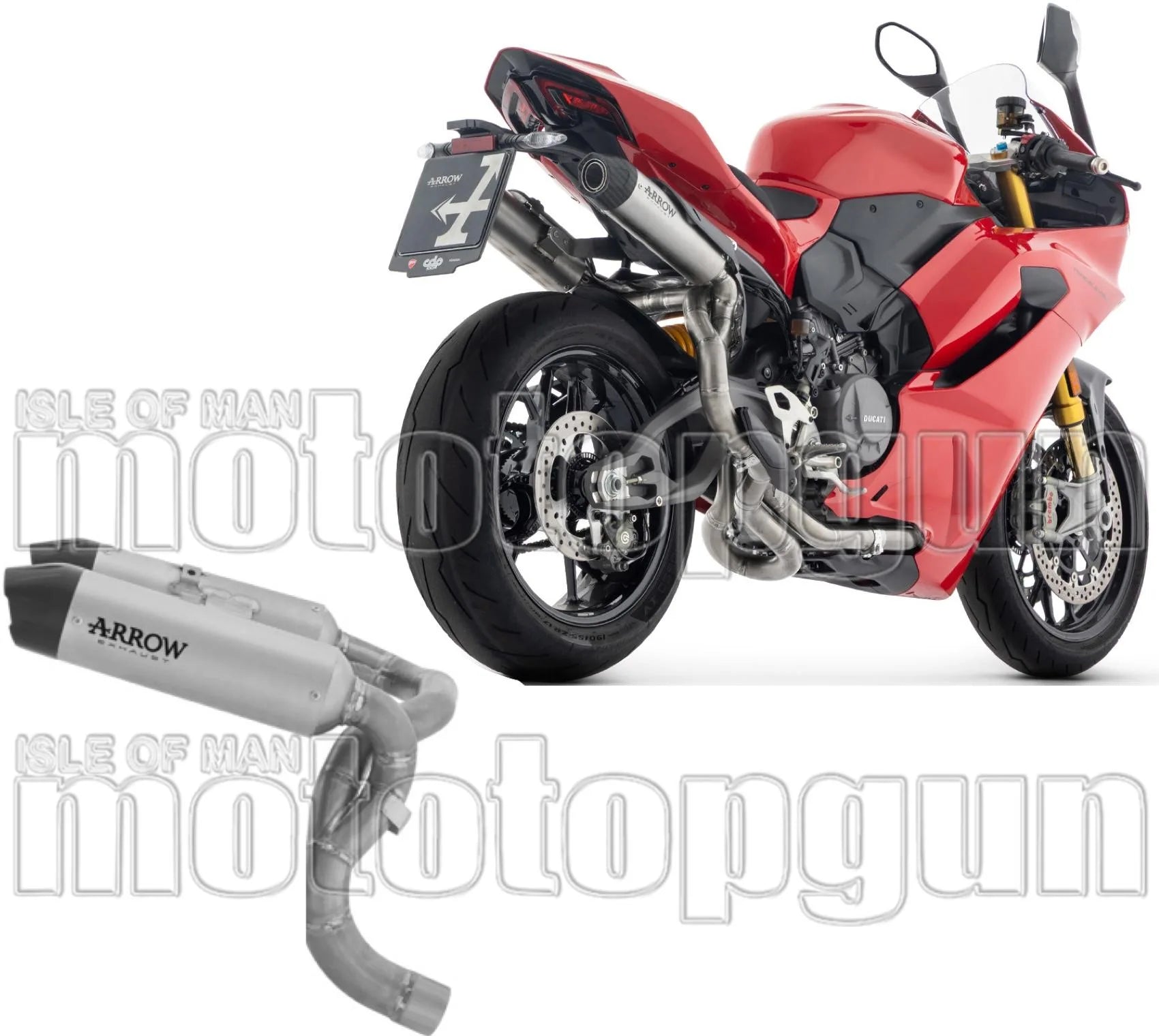 Auspuffendstück Mit Geräuschzulassung Titan - Arrow Special Parts Kompatibel Mit Ducati Panigale V2 - S (2025-2026)