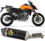 Auspuffendstück Mit Geräuschzulassung Race-Tech Aluminium Schwarz Endkappe Carby - Arrow Special Parts Kompatibel Mit Ktm 790 Duke (2025-2026)