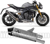 Auspuffendstück Mit Geräuschzulassung Race-Tech Titan Carbon - Arrow Special Parts Kompatibel Mit Triumph Speed Triple 1200 Rs (2021-2024)