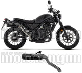 Auspuffendstück Mit Geräuschzulassung Rebel Aluminium Schwarz Aluminium Schwarz - Arrow Special Parts Kompatibel Mit Honda Cl 500 (2023-2024)