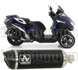 Auspuffendstück Ohne Katalysator Und Mit Geräuschzulassung Urban Aluminium Schwarz Carbon - Arrow Special Parts Kompatibel Mit Peugeot Metropolis 400 (2017-2021)