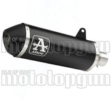 Non-Catalytic Exhaust Tip With Sound Certification Urban Black Aluminium Stainless Steel Black - Arrow Special Parts Compatible With Peugeot Metropolis 400 (2017-2021)