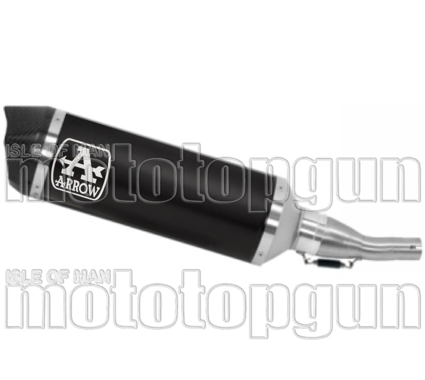 Katalysiertes Auspuffendstück Mit Geräuschzulassung Urban Aluminium Schwarz Carbon - Arrow Special Parts Kompatibel Mit Yamaha X-Max 300 (2021-2024)