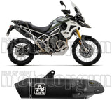 Auspuffendstück Mit Geräuschzulassung Veloce Aluminium Schwarz Carbon - Arrow Special Parts Kompatibel Mit Triumph Tiger 1200 (2022-2024)