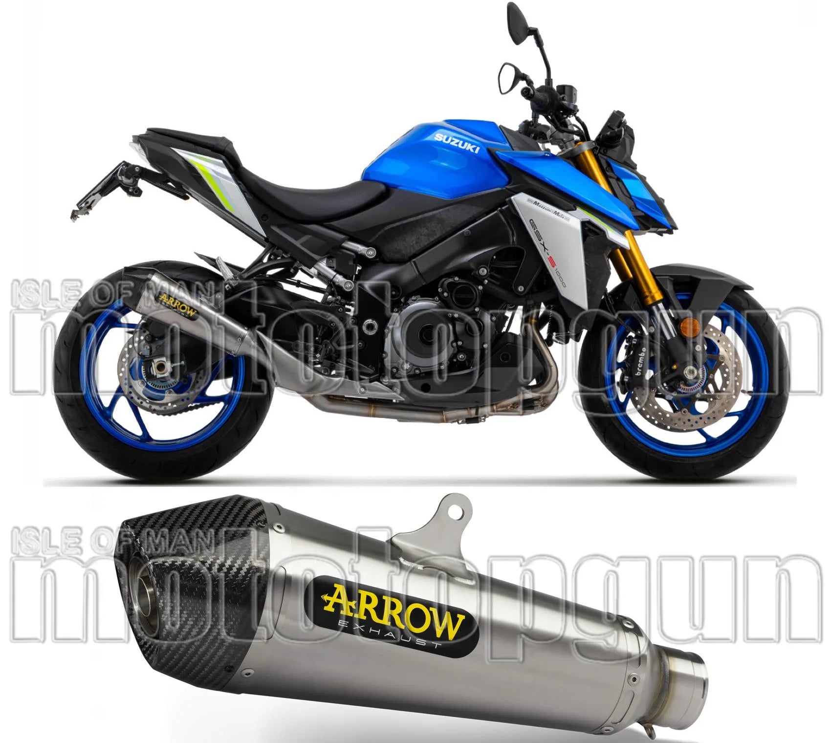 Auspuffendstück Mit Geräuschzulassung X-Kone Nichrom Carbon - Arrow Special Parts Kompatibel Mit Suzuki Gsx-S 1000 (2021-2024)