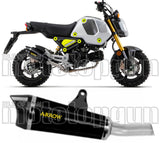 Auspuffendstück Mit Geräuschzulassung X-Kone Nichrom Schwarz Carbon - Arrow Special Parts Kompatibel Mit Honda Msx 125 Grom (2021-2024)