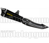 Auspuffendstück Mit Geräuschzulassung X-Kone Nichrom Schwarz Carbon - Arrow Special Parts Kompatibel Mit Kawasaki Z 125 (2021-2024)