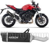 Auspuffendstück Mit Geräuschzulassung Indy-Race Evo Aluminium Schwarz Endkappe Carby - Arrow Special Parts Kompatibel Mit Honda Cb 1000 Hornet (2025-2026)
