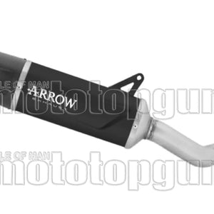 Auspuffendstück Mit Geräuschzulassung Indy-Race Evo Aluminium Schwarz Endkappe Carby - Arrow Special Parts Kompatibel Mit Qj Motor Srk 800 Rr (2024-2025)
