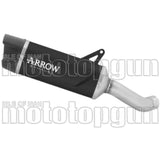 Auspuffendstück Mit Geräuschzulassung Indy-Race Evo Aluminium Schwarz Endkappe Carby - Arrow Special Parts Kompatibel Mit Qj Motor Srk 800 Rr (2024-2025)