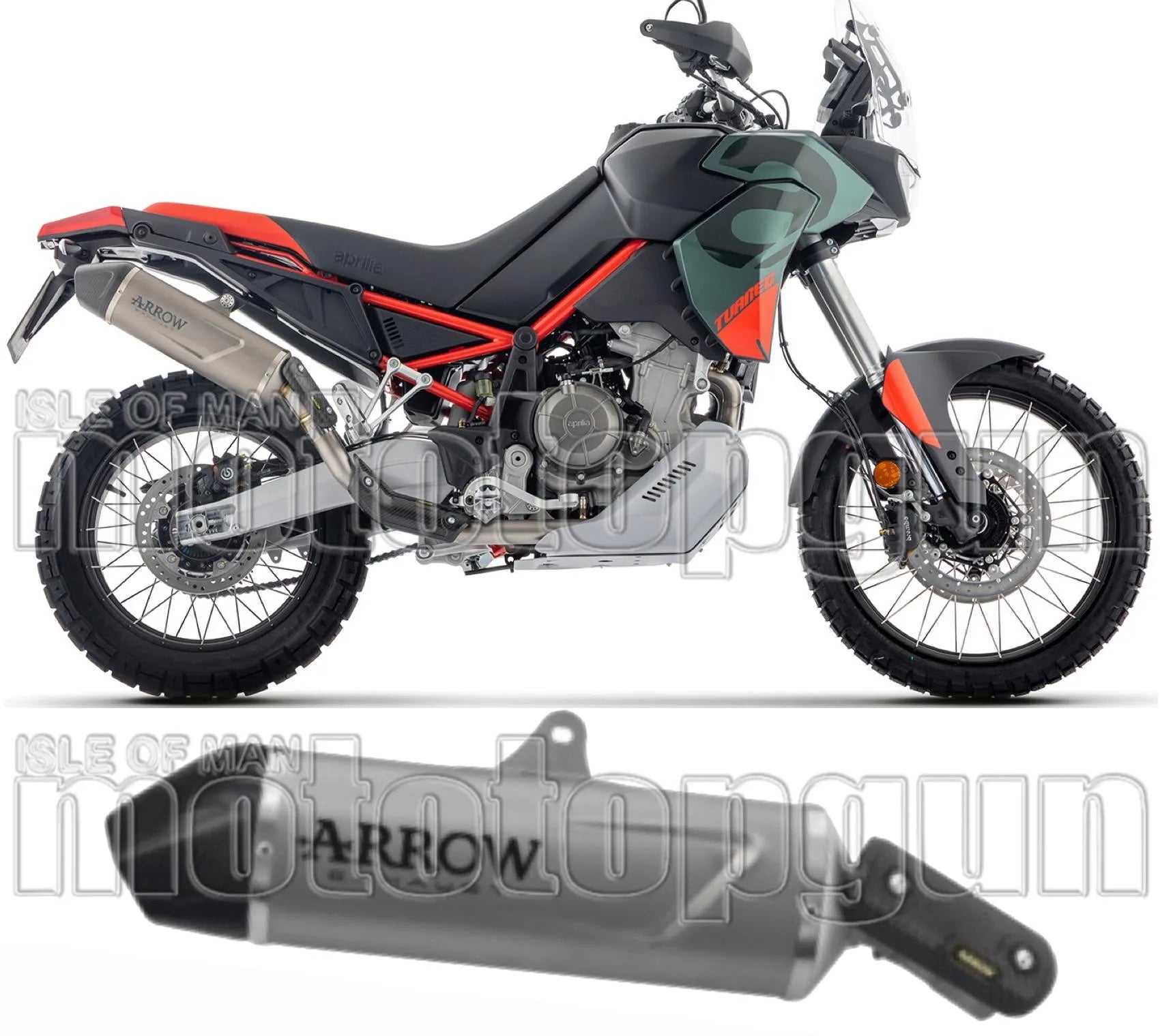 Auspuffendstück Mit Geräuschzulassung Indy-Race Evo Titan - Arrow Special Parts Kompatibel Mit Aprilia Tuareg 660 (2025-2026)