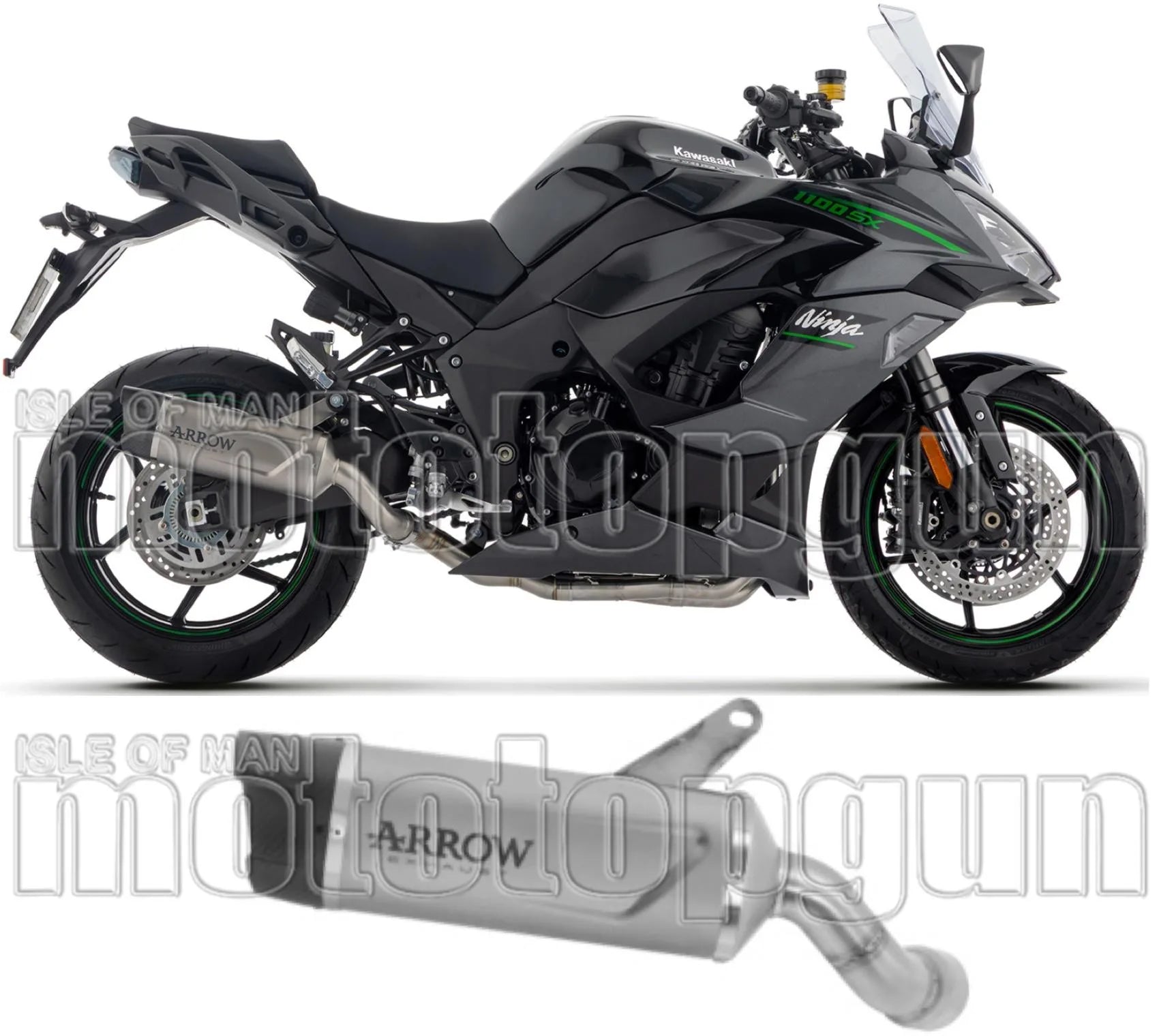 Auspuffendstück Mit Geräuschzulassung Indy-Race Evo Titan Endkappe Carby - Arrow Special Parts Kompatibel Mit Kawasaki Ninja 1100 Sx (2025-2026)