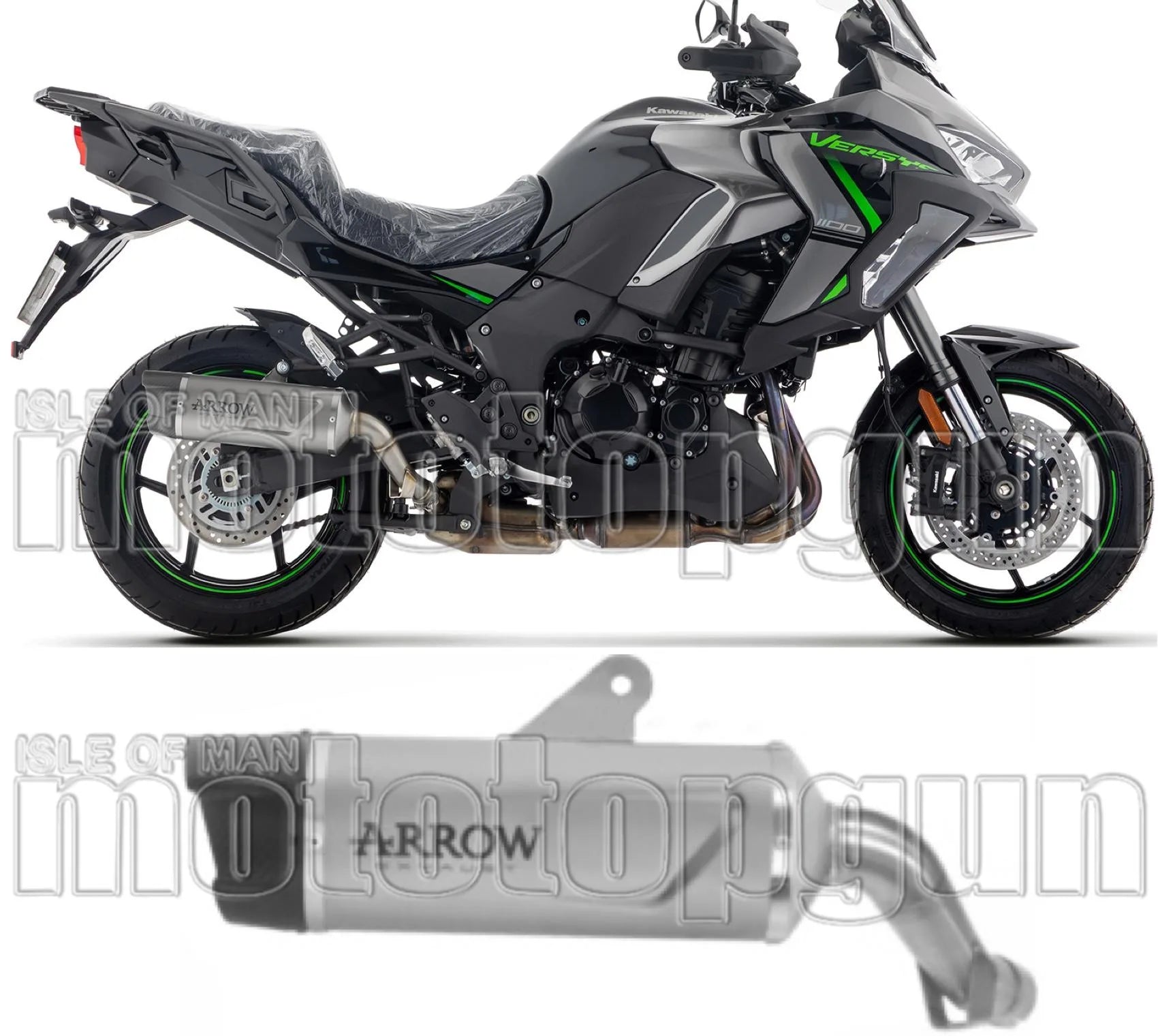 Auspuffendstück Mit Geräuschzulassung Indy-Race Evo Titan Endkappe Carby - Arrow Special Parts Kompatibel Mit Kawasaki Versys 1100 (2025-2026)