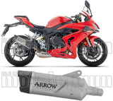 Auspuffendstück Mit Geräuschzulassung Indy-Race Evo Titan Endkappe Carby - Arrow Special Parts Kompatibel Mit Qj Motor Srk 800 Rr (2024-2025)