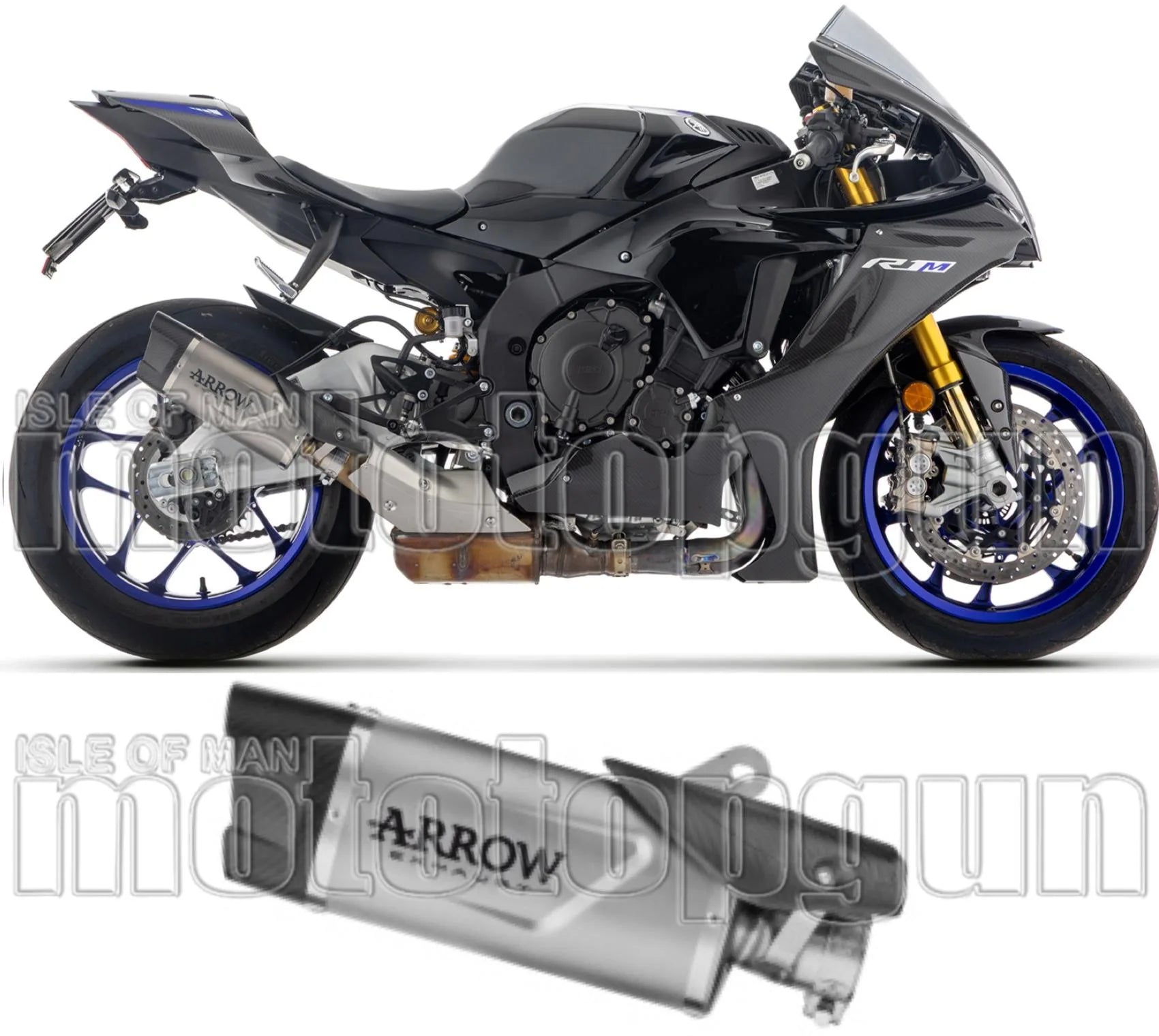 Auspuffendstück Mit Geräuschzulassung Indy-Race Evo Titan Endkappe Carby - Arrow Special Parts Kompatibel Mit Yamaha Yzf-R1 1000 (2025)