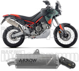 Auspuffendstück Mit Geräuschzulassung Indy-Race Evo Titan Endkappe Carby - Arrow Special Parts Kompatibel Mit Aprilia Tuareg 660 (2025-2026)