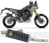 Auspuffendstück Mit Geräuschzulassung Indy-Race Aluminium Schwarz Endkappe Edelstahl - Arrow Special Parts Kompatibel Mit Yamaha Ténéré 700 (2025-2026)