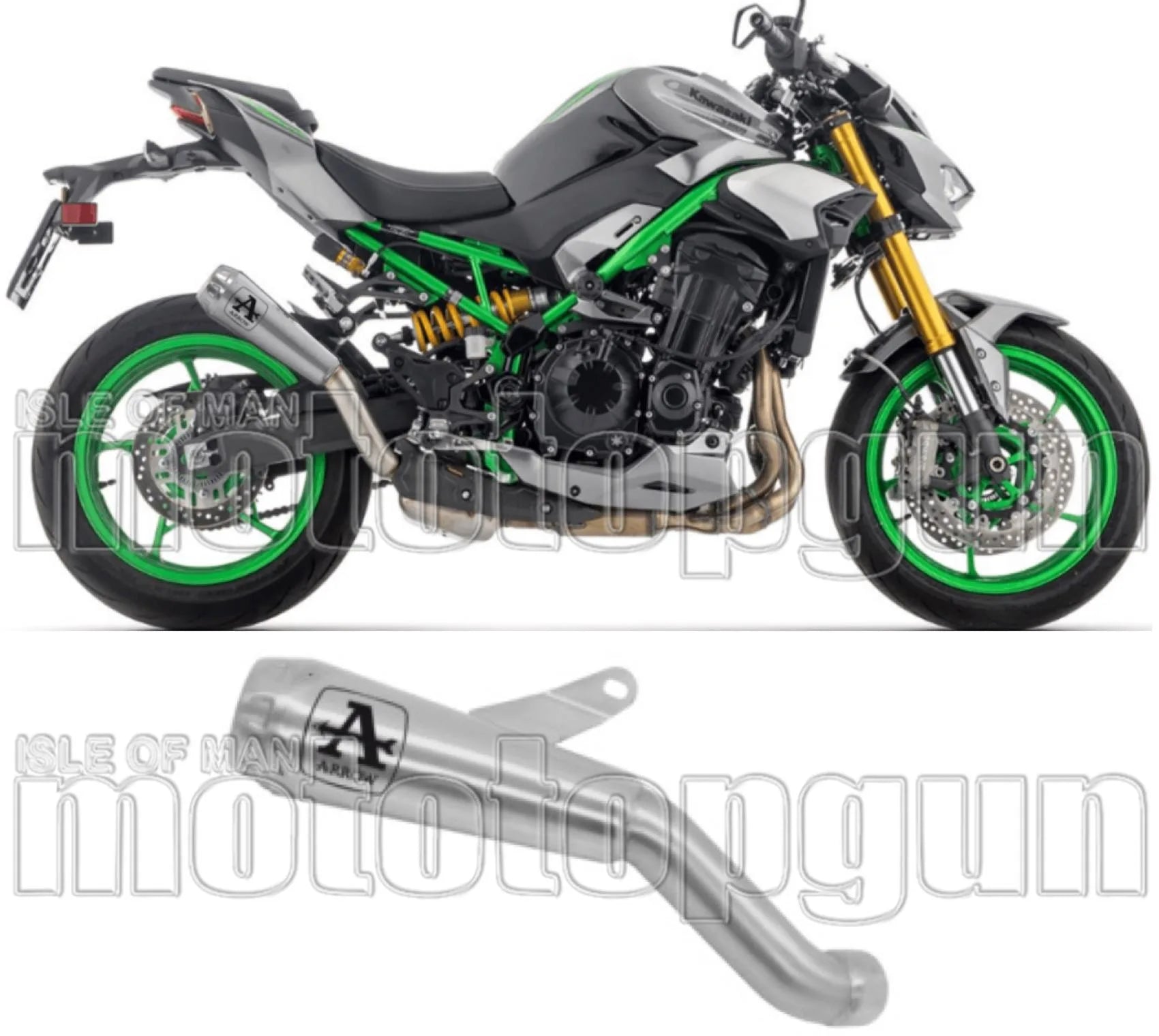 Auspuffendstück Mit Geräuschzulassung Pro-Race Nichrom - Arrow Special Parts Kompatibel Mit Kawasaki Z 900 (2025-2026)