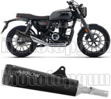 Auspuffendstück Mit Geräuschzulassung Rebel Edelstahl Schwarz Endkappe Edelstahl Schwarz - Arrow Special Parts Kompatibel Mit Honda Gb 350 S E5+ (2025-2026)