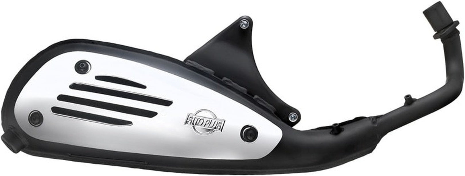 Complete Catalytic Exhaust System With Sound Certification Sitoplus Stainless Steel - Leovince Compatible With Italjet Scoop (1993)