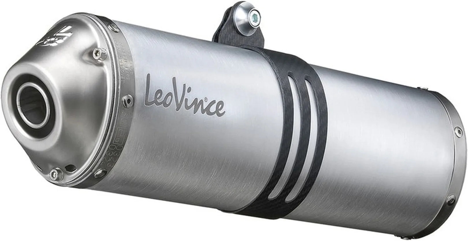 Auspuffendstück Mit Geräuschzulassung Lv-X Aluminium Endkappe Edelstahl - Leovince Kompatibel Mit Suzuki Dr-Z 400 S - Sm (2001-2008)