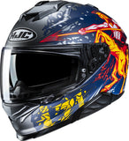 Full-Face Motorcycle Helmet Hjc I71 Advanced Polycarbonate Mc1Sf Taurus Size 09 L