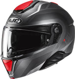 Flip-Up Motorcycle Helmet Hjc I91 Advanced Polycarbonate Composite Mc1Sf Arven Size 10 Xl