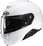 Flip-Up Motorcycle Helmet Hjc I91 Advanced Polycarbonate Composite Pearl White Size 09 L