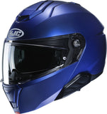 Flip-Up Motorcycle Helmet Hjc I91 Advanced Polycarbonate Composite Semi Flat Metallic Blue Size 11 Xxl
