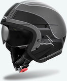 Urban-Helm Für Motorrad Airoh J 110 - J1R35 Composite Carbon Mattschwarz Raster Grösse S