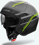 Urban-Helm Für Motorrad Airoh J 110 - J1S31 Composite Carbon Mattgelb Slim Grösse L